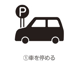 1.車を止める