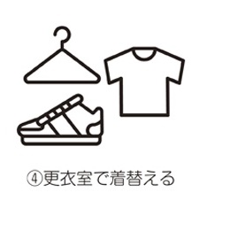 4.更衣室で着替える